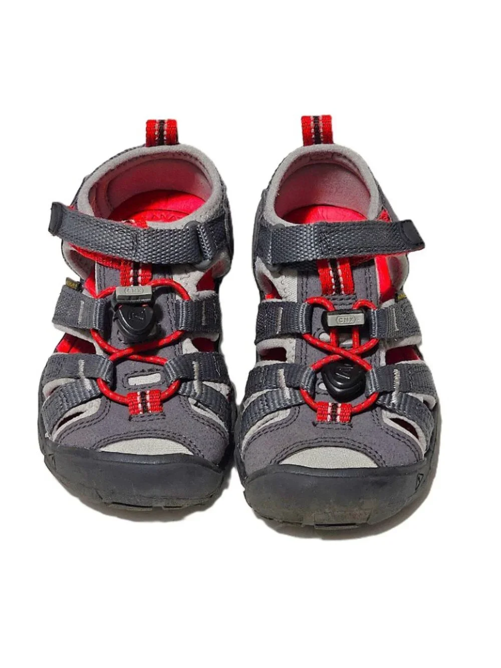 KEEN Seacamp II CNX Kids' Sandals - Size 9 - Grey/Red